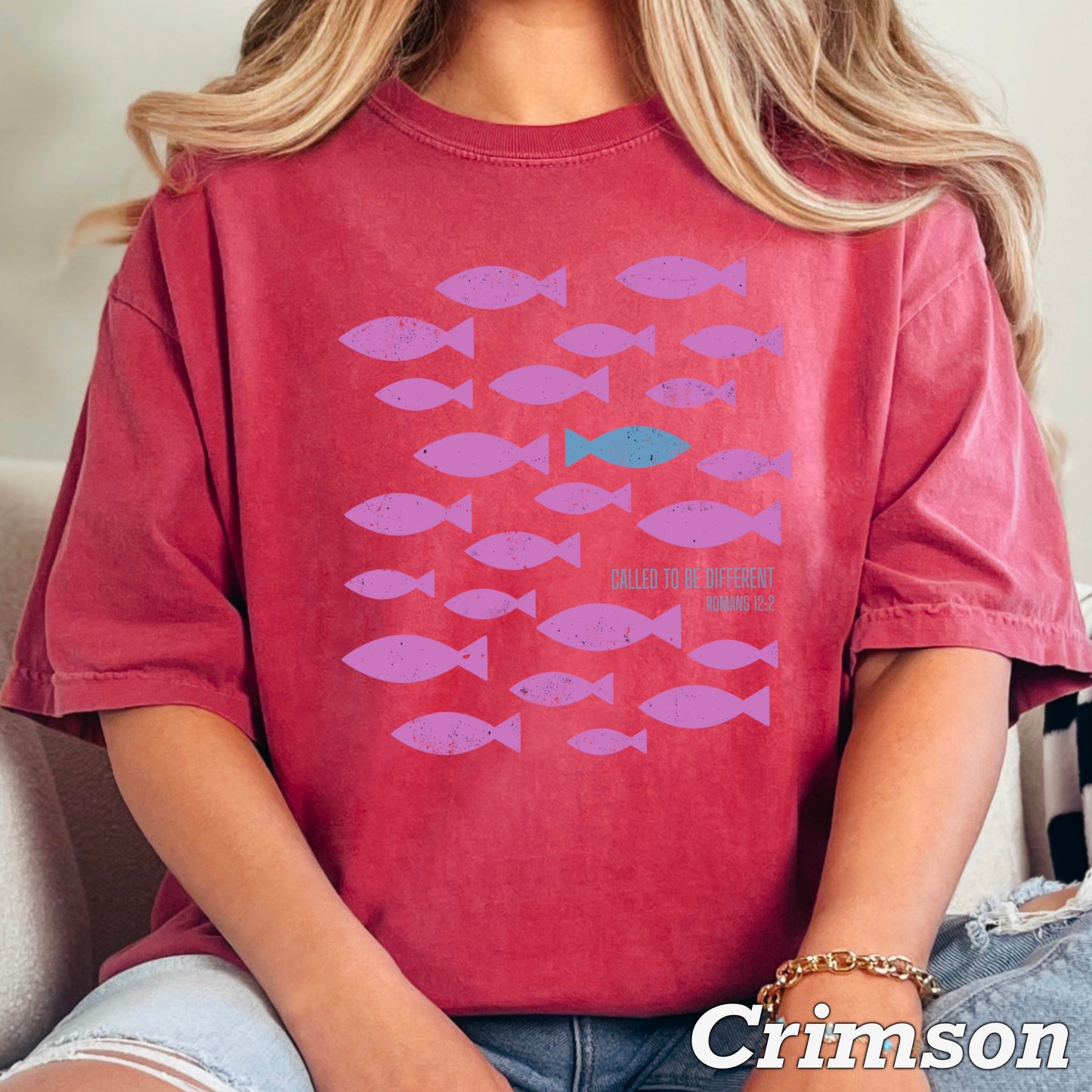 Called To Be Different Christian Comfort Color Graphic Tee