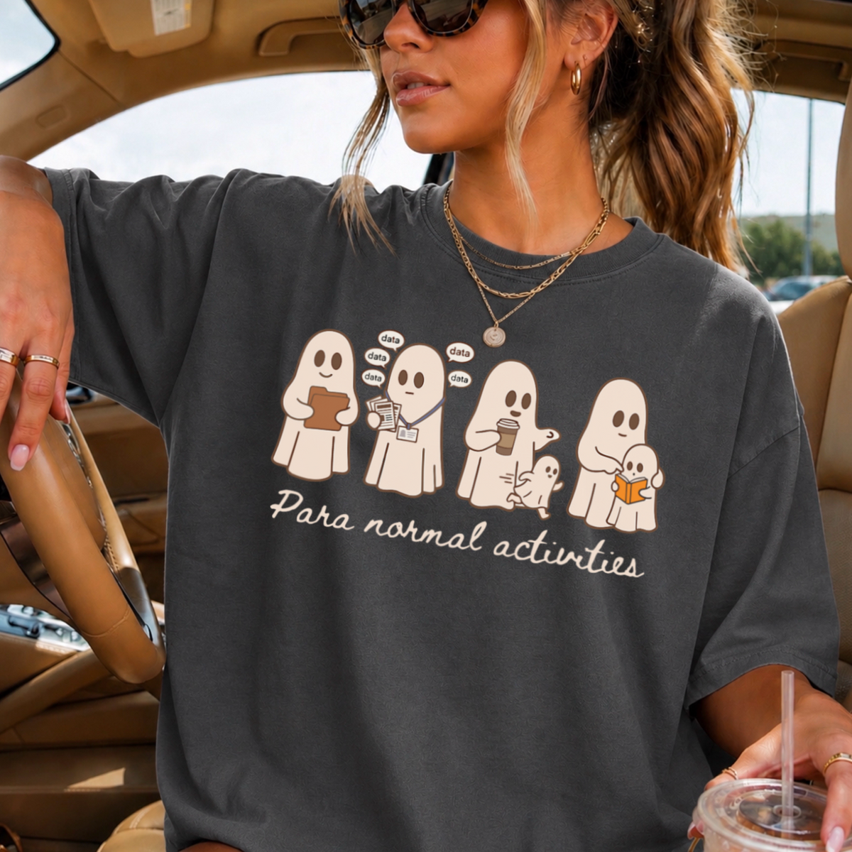 Para Normal Activities Comfort Color Graphic Tee