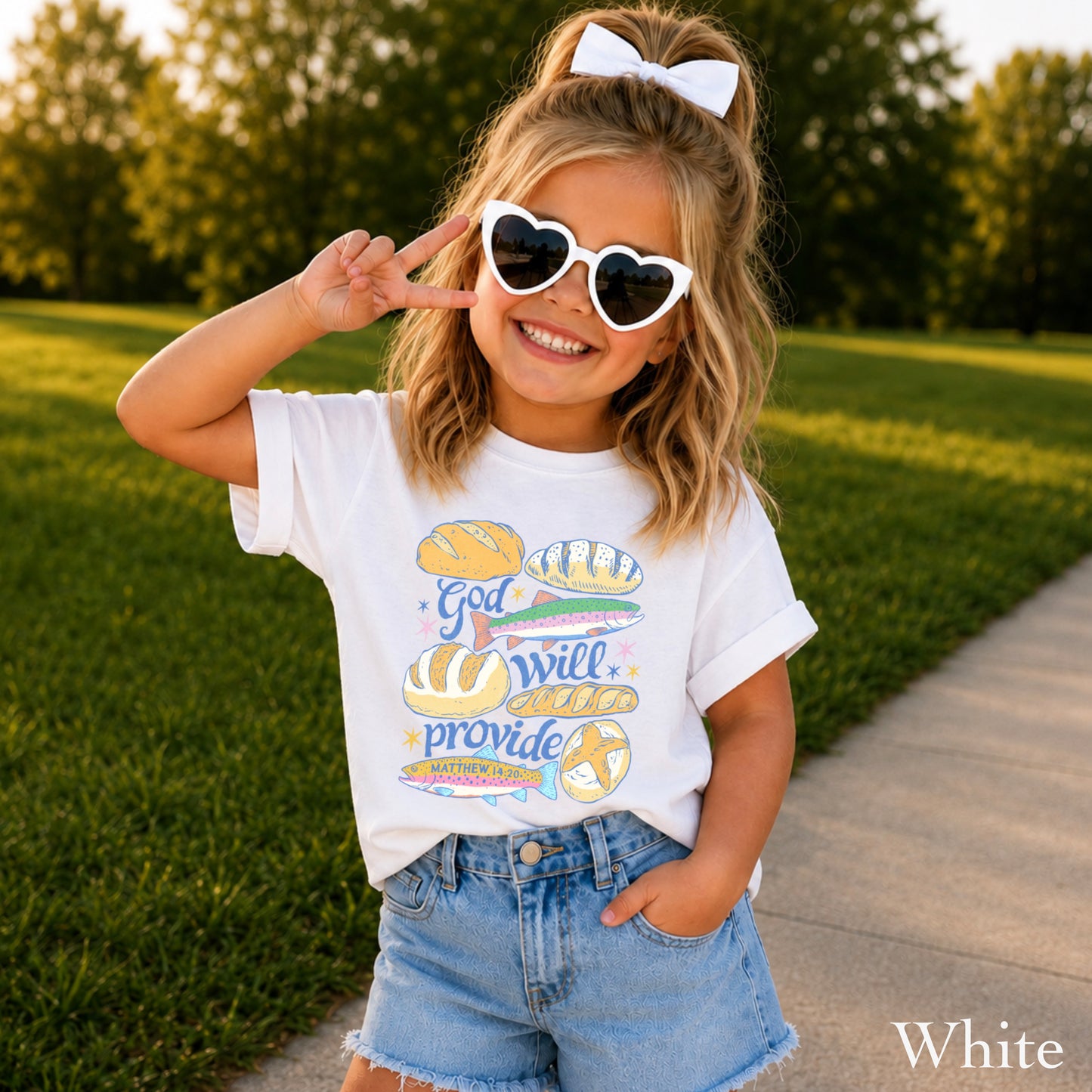 God Will Provide Christian Youth Comfort Color T-Shirt