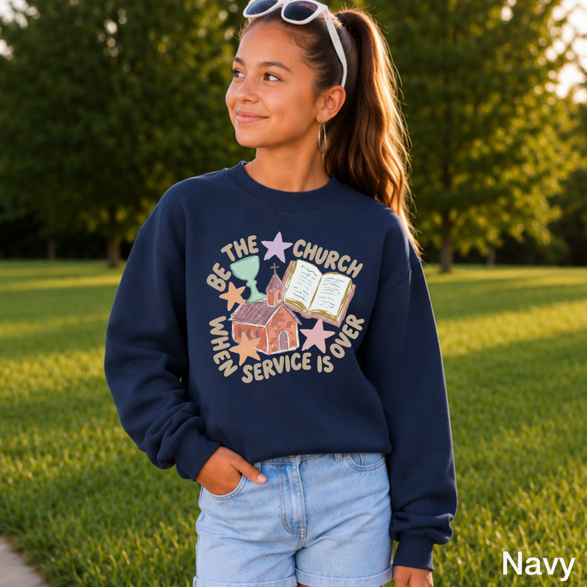 Be The Church Youth Crewneck Sweatshirt