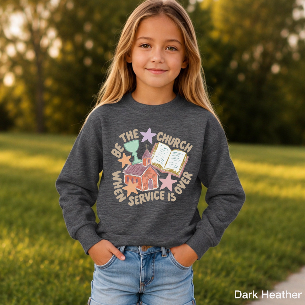 Be The Church Youth Crewneck Sweatshirt