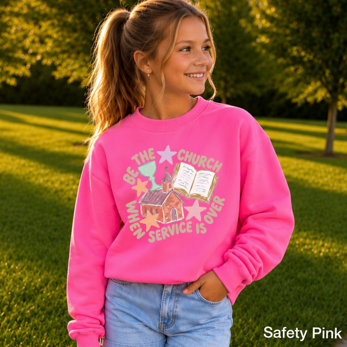 Be The Church Youth Crewneck Sweatshirt
