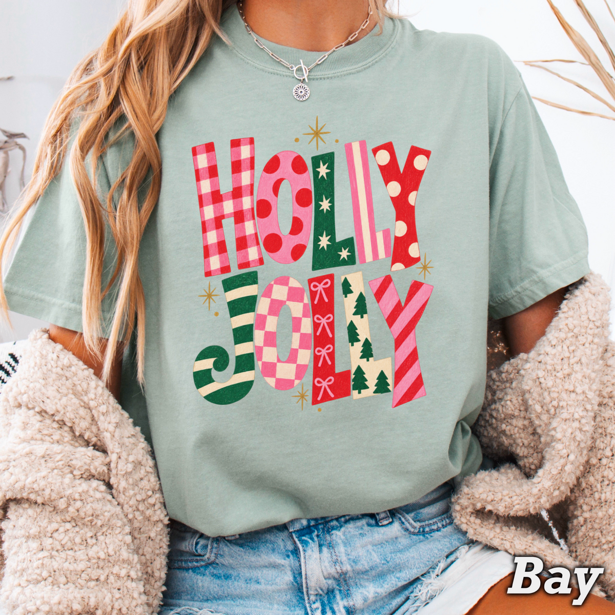 Holly Jolly Comfort Color Graphic Tee