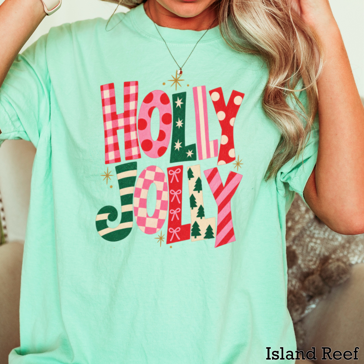 Holly Jolly Comfort Color Graphic Tee