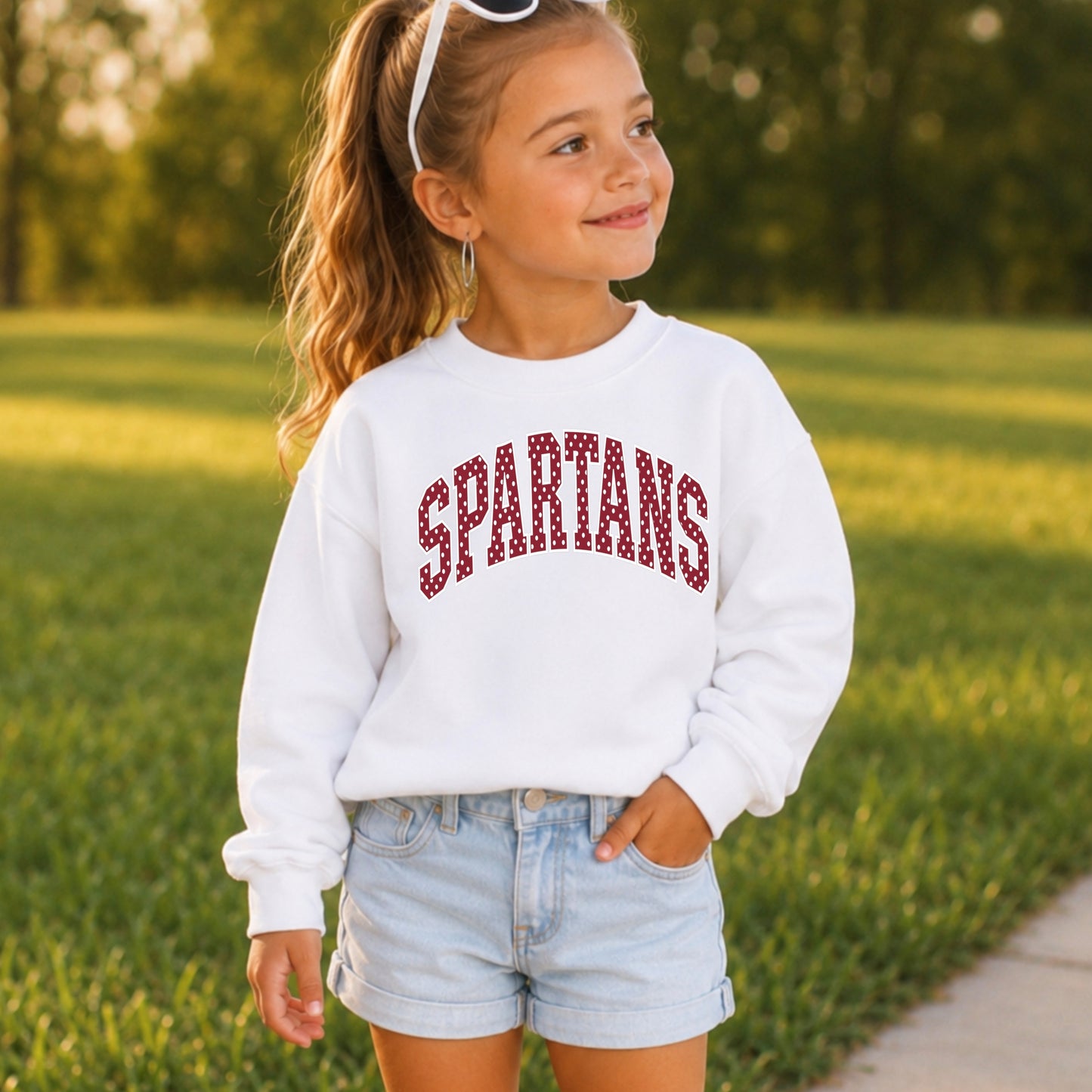 Spartans Youth Crewneck Sweatshirt