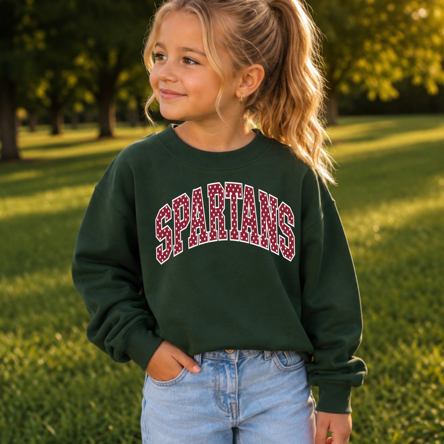 Spartans Youth Crewneck Sweatshirt