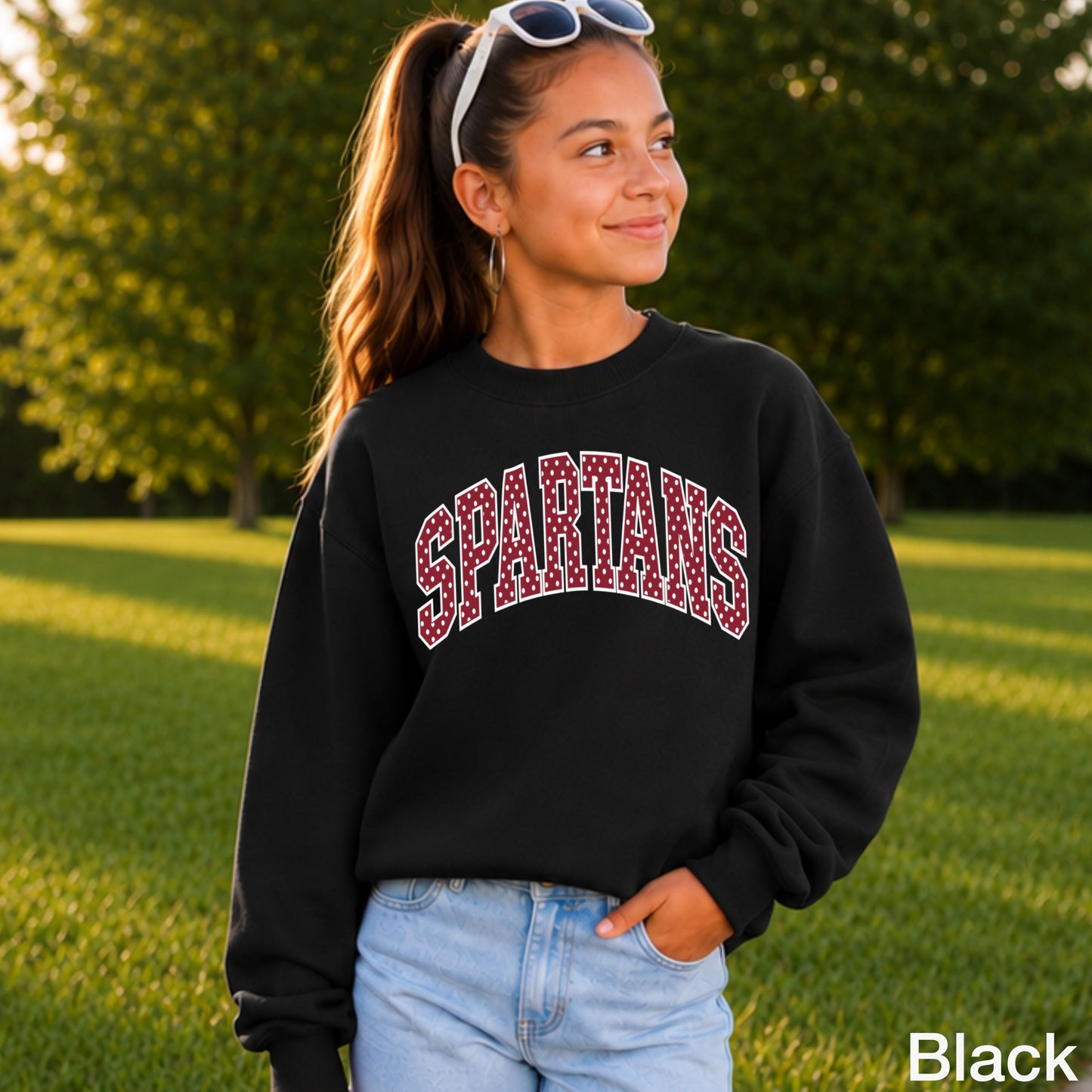 Spartans Youth Crewneck Sweatshirt
