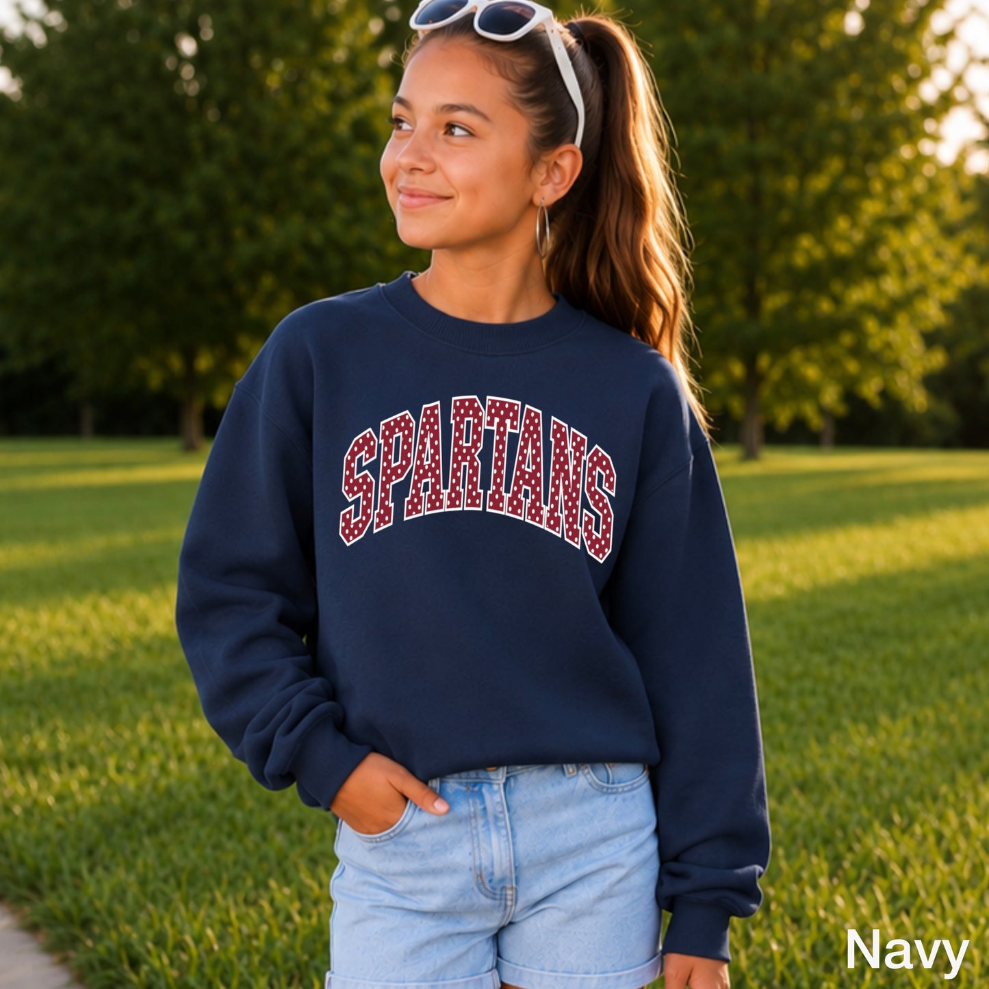 Spartans Youth Crewneck Sweatshirt