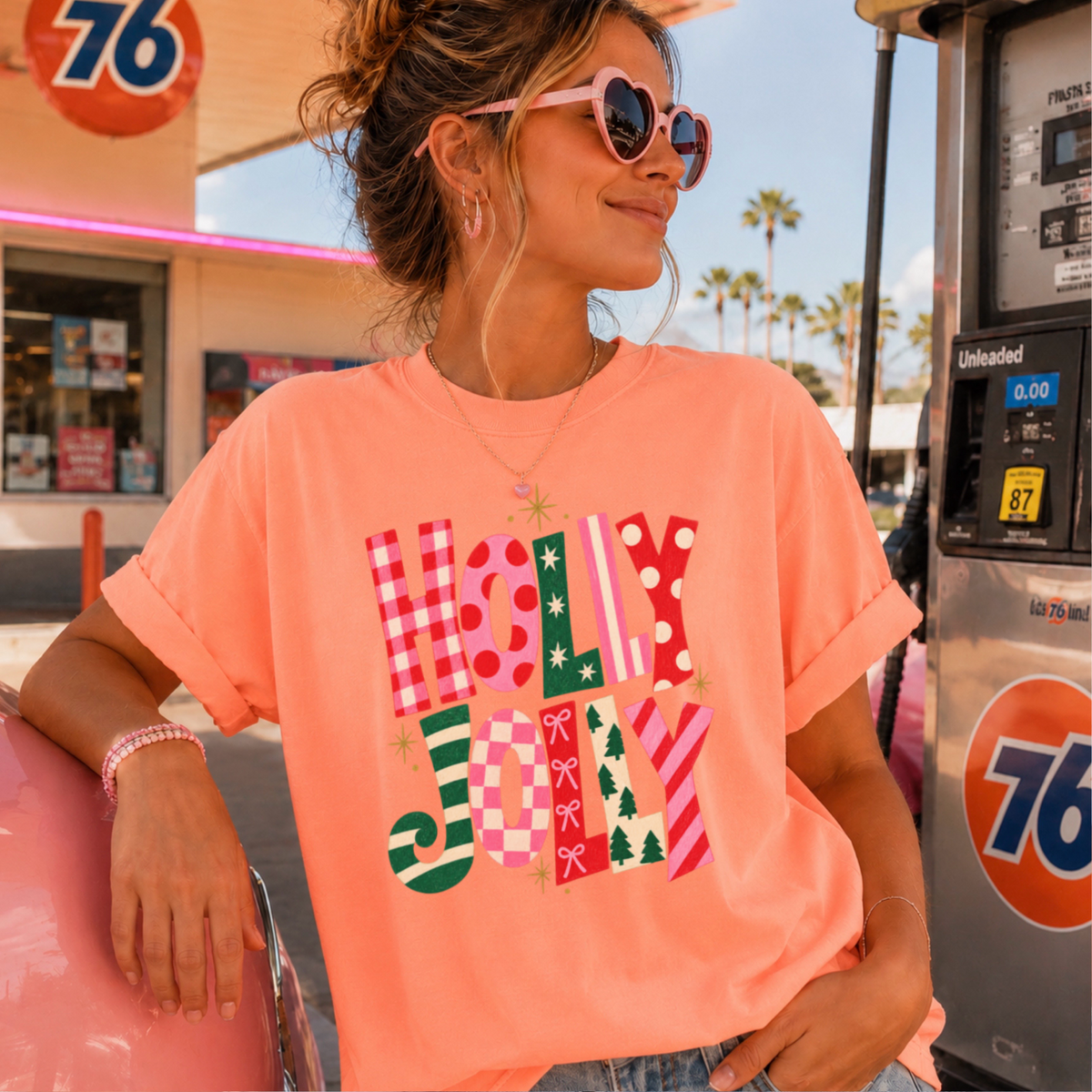 Holly Jolly Comfort Color Graphic Tee