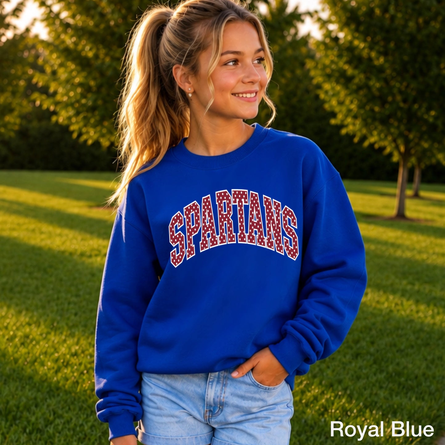 Spartans Youth Crewneck Sweatshirt