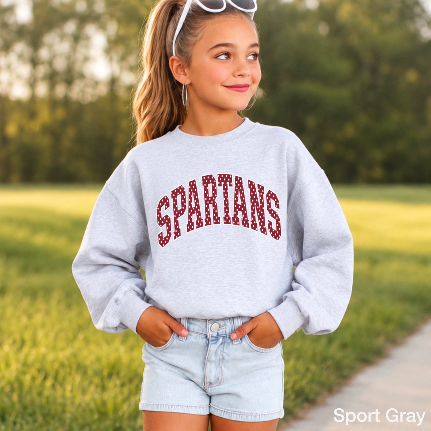 Spartans Youth Crewneck Sweatshirt