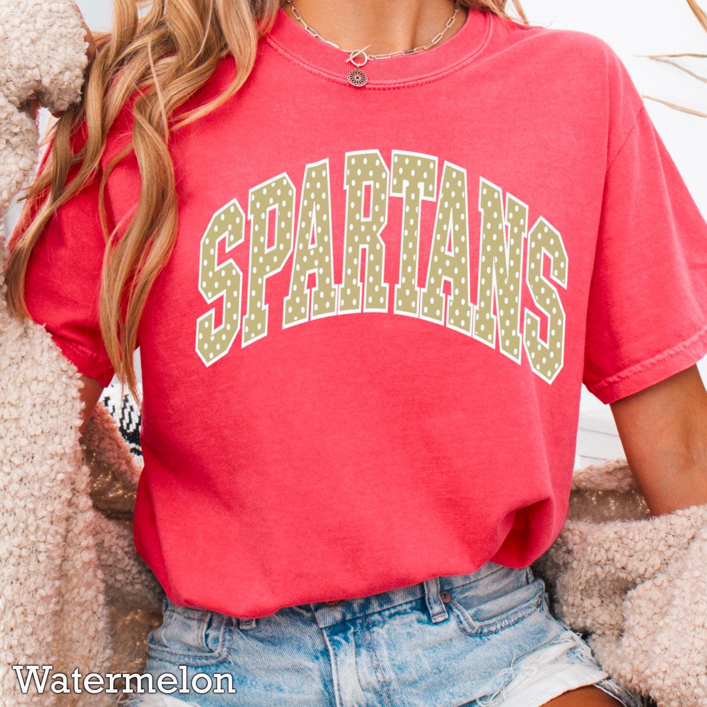 Spartans Comfort Color Graphic Tee