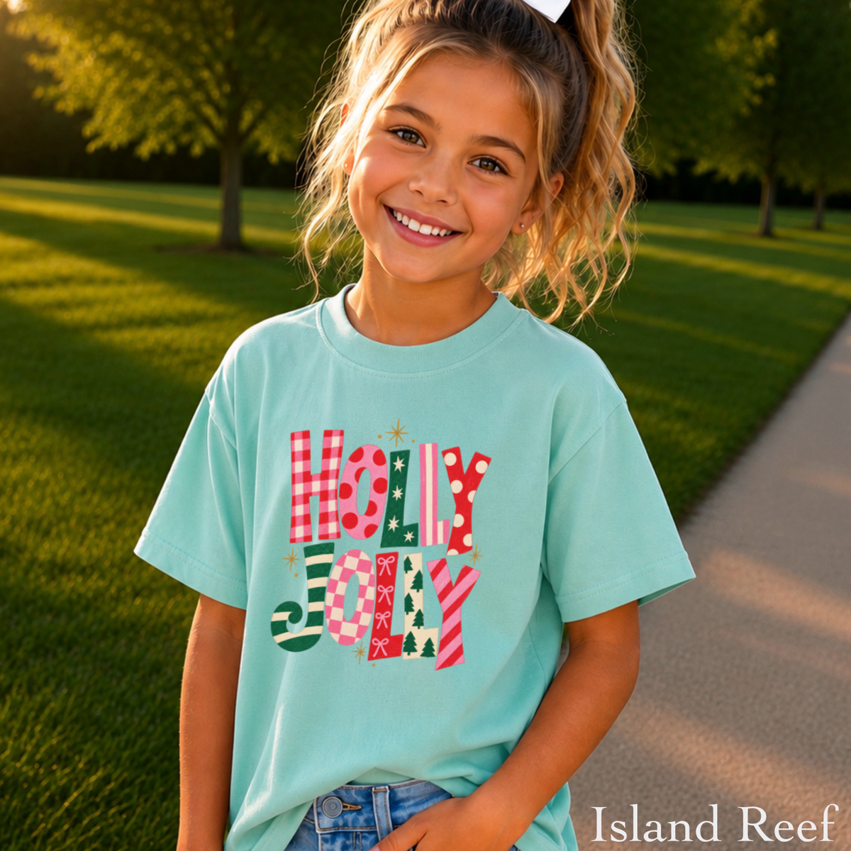 Holly Jolly Youth Comfort Color T-Shirt