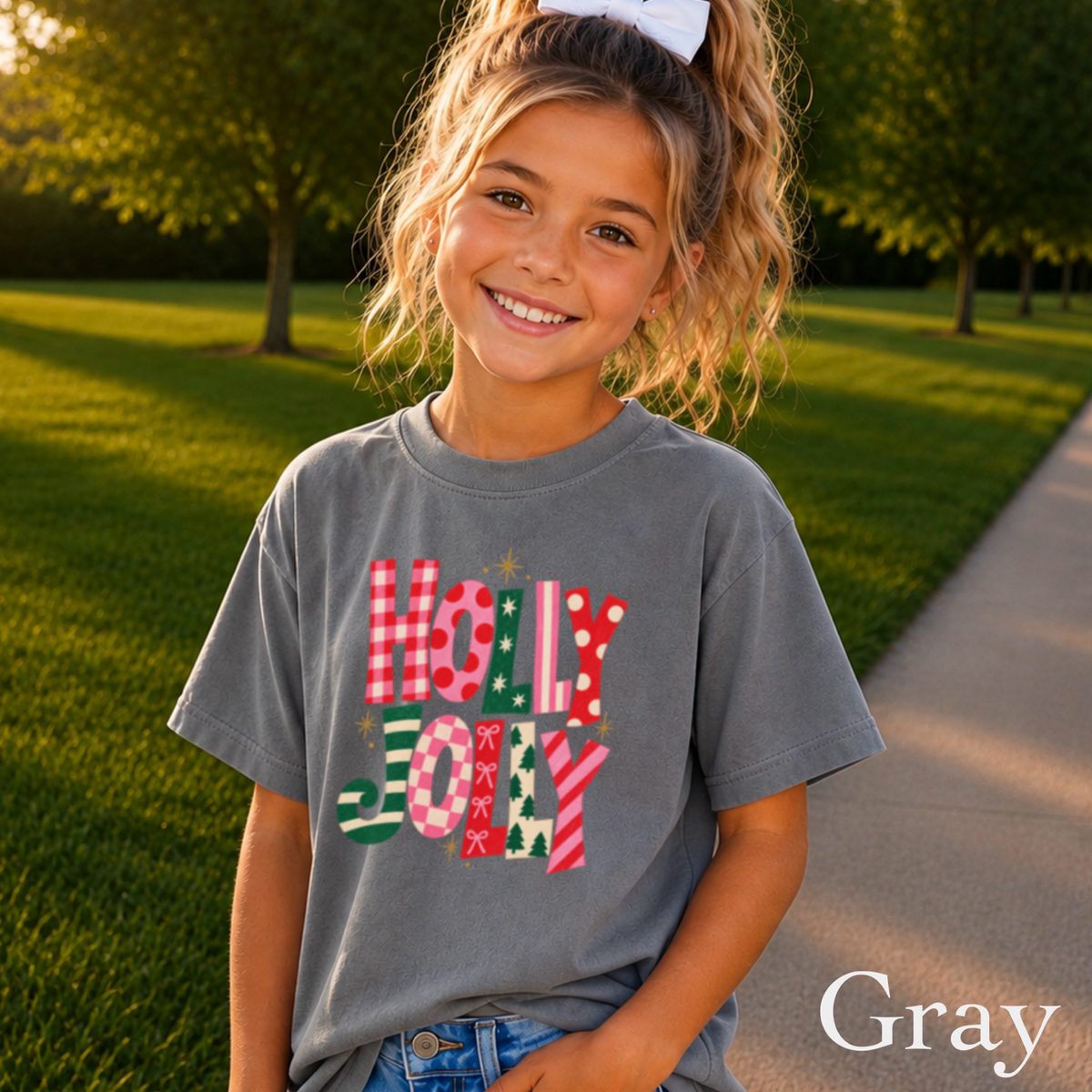 Holly Jolly Youth Comfort Color T-Shirt