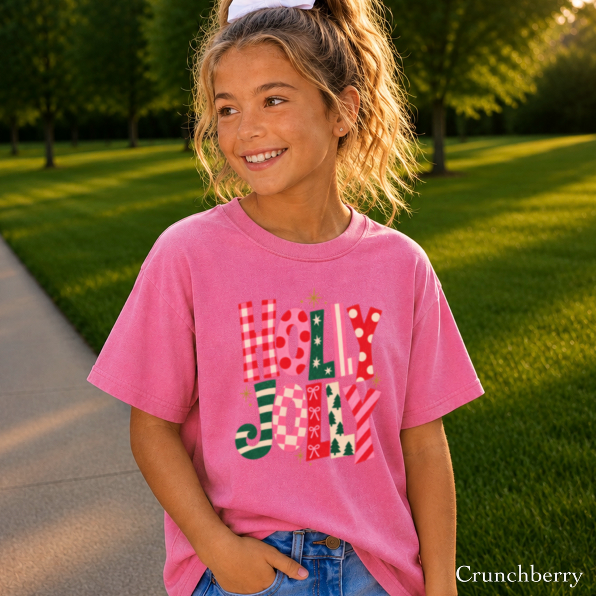 Holly Jolly Youth Comfort Color T-Shirt