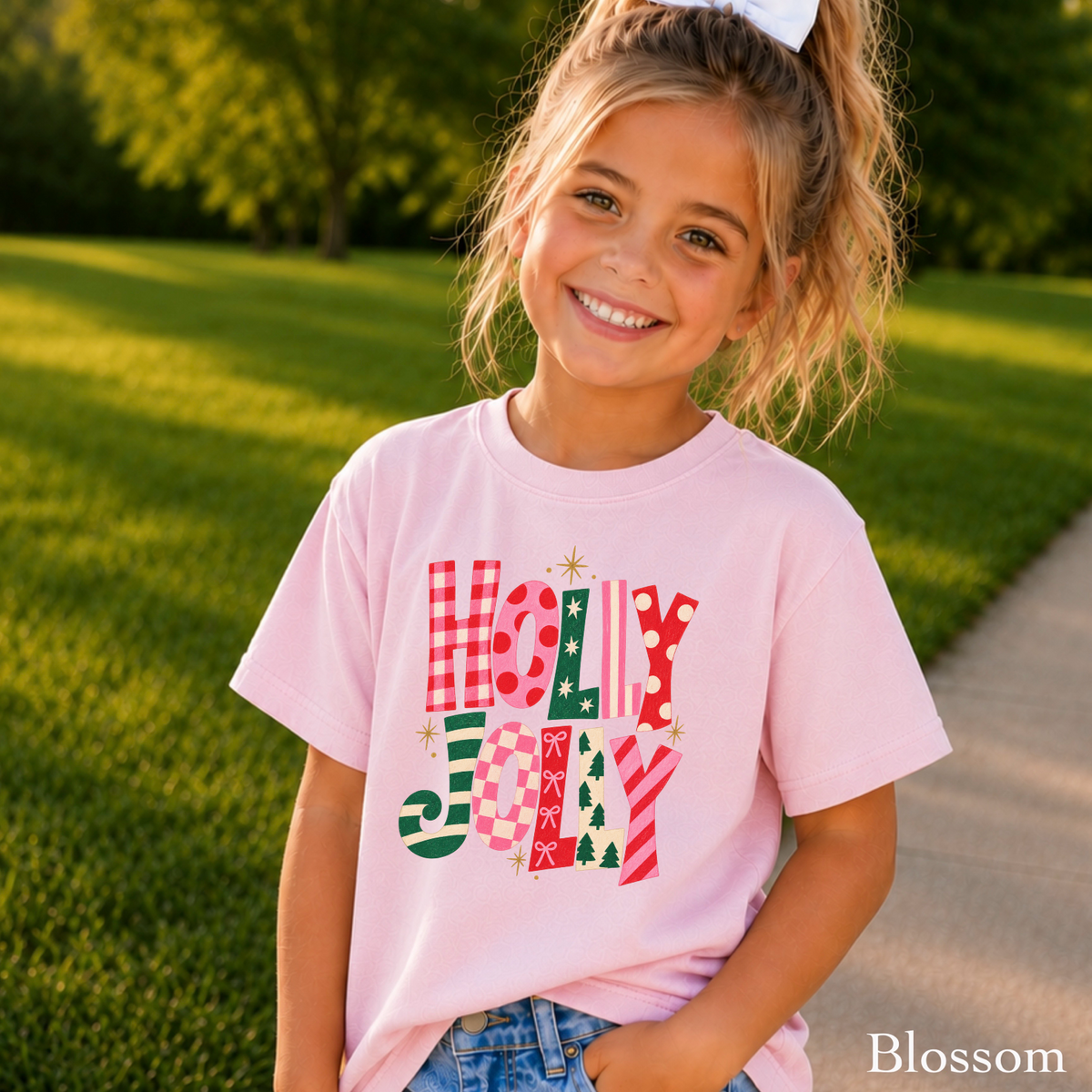 Holly Jolly Youth Comfort Color T-Shirt