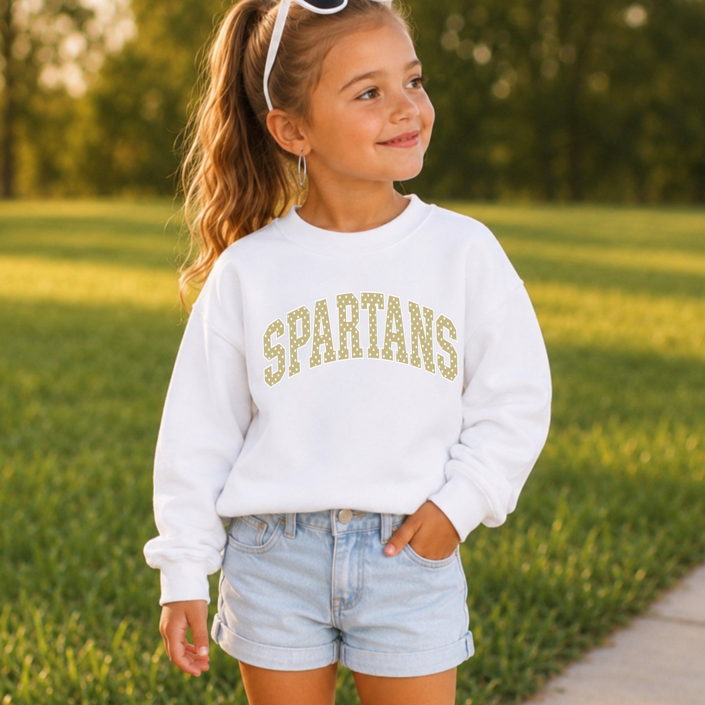 Spartans Youth Crewneck Sweatshirt