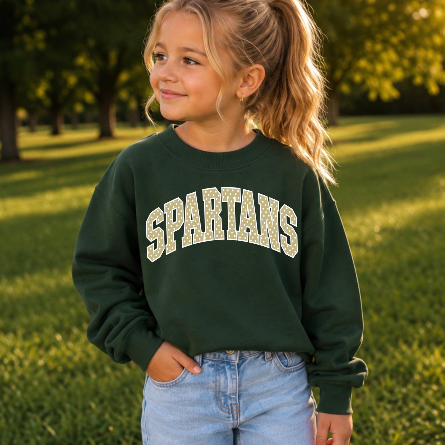 Spartans Youth Crewneck Sweatshirt