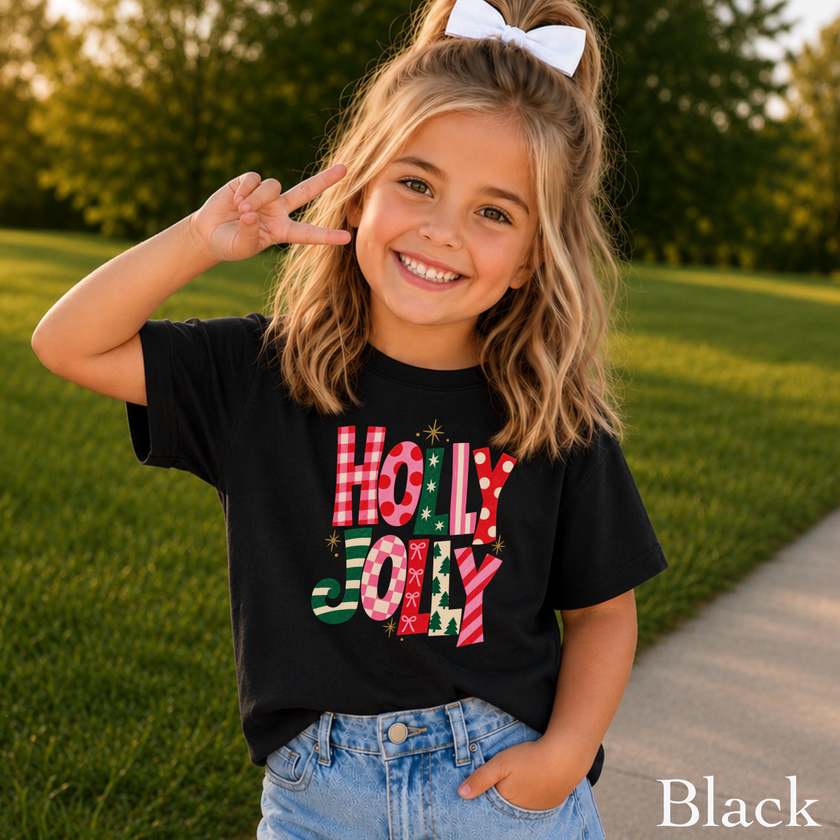 Holly Jolly Youth Comfort Color T-Shirt