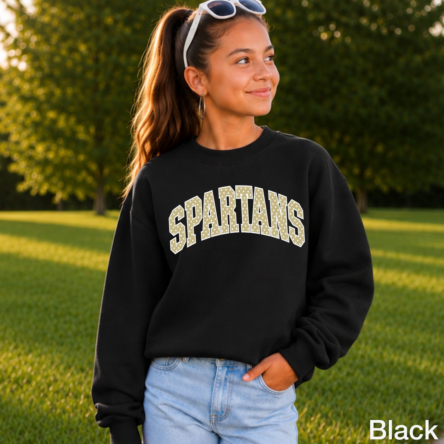 Spartans Youth Crewneck Sweatshirt