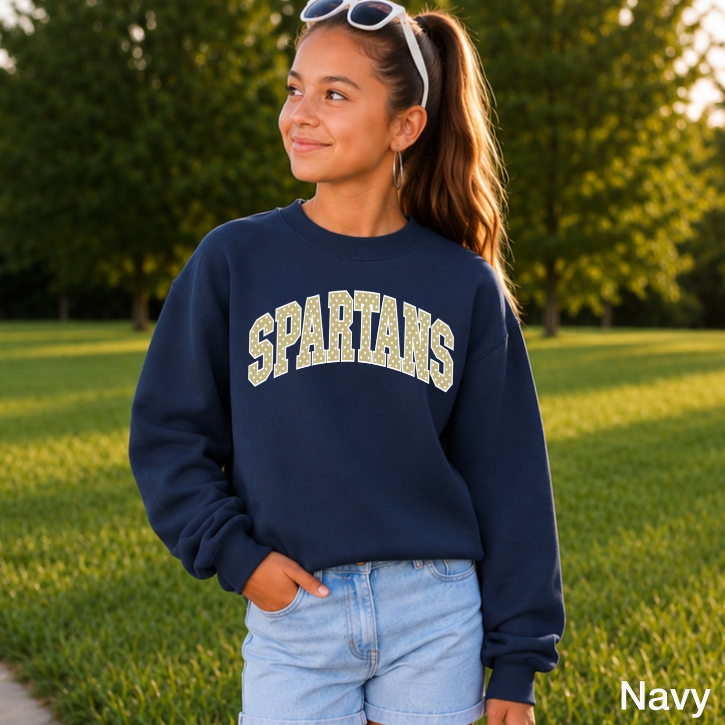 Spartans Youth Crewneck Sweatshirt