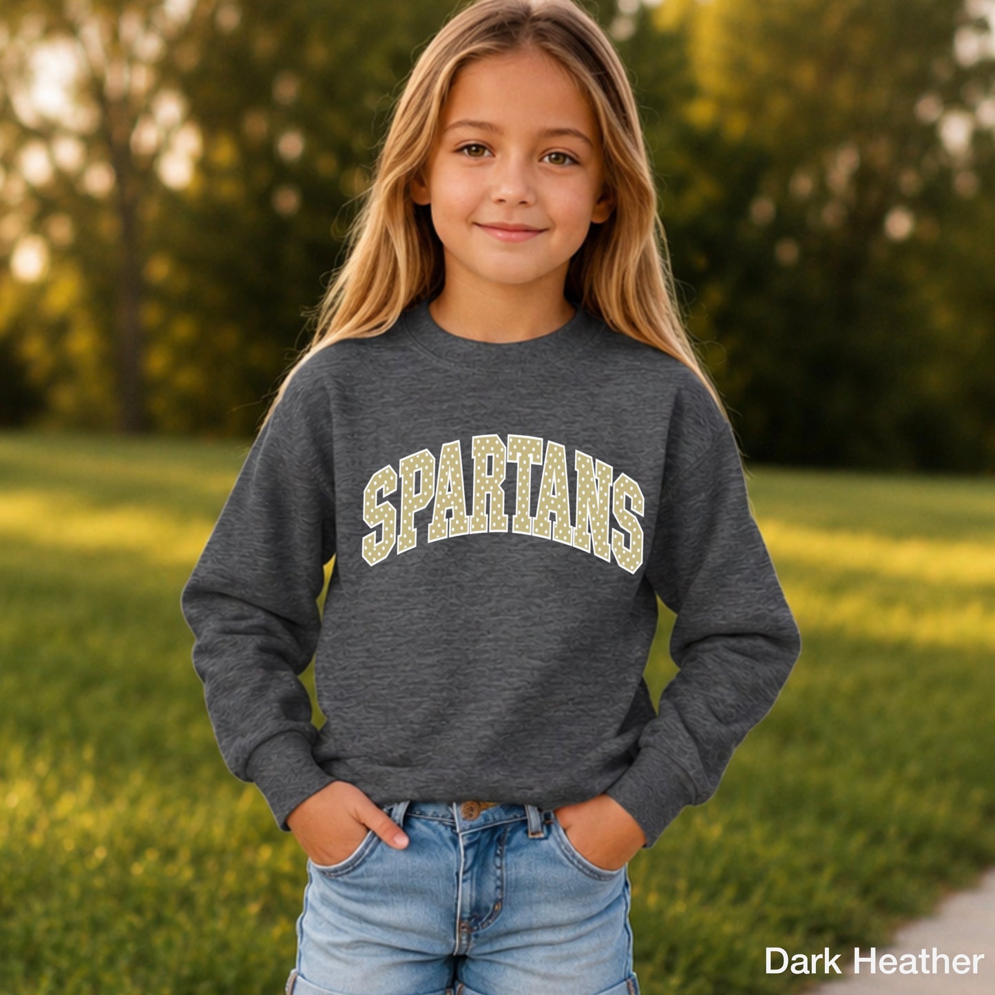 Spartans Youth Crewneck Sweatshirt