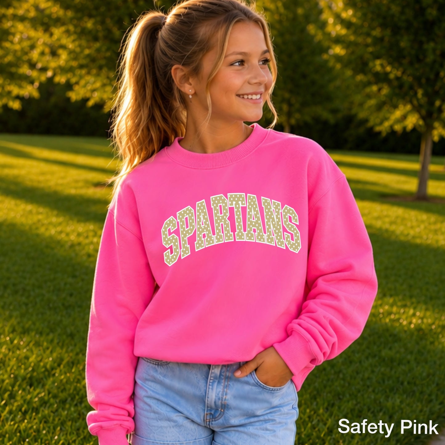 Spartans Youth Crewneck Sweatshirt
