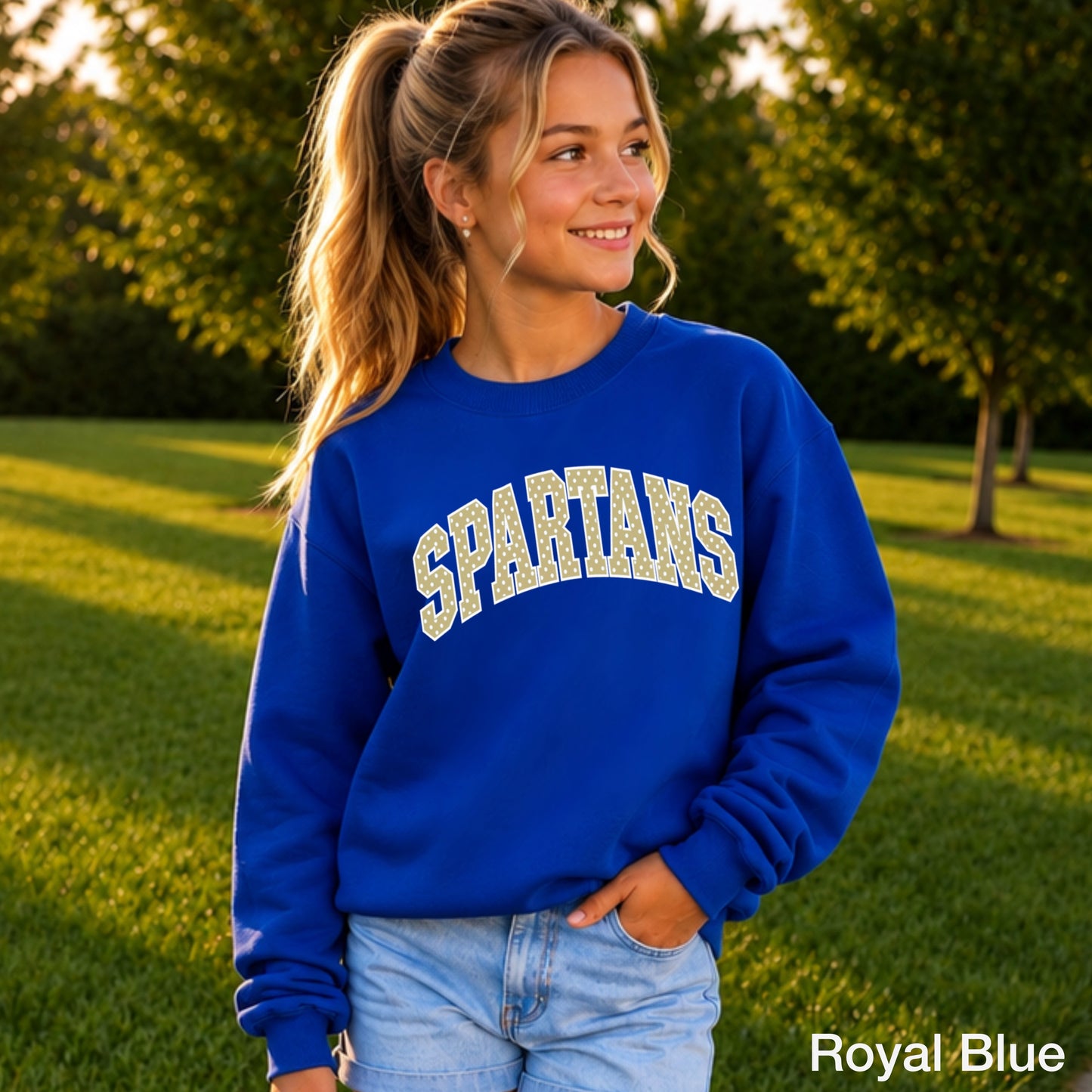 Spartans Youth Crewneck Sweatshirt