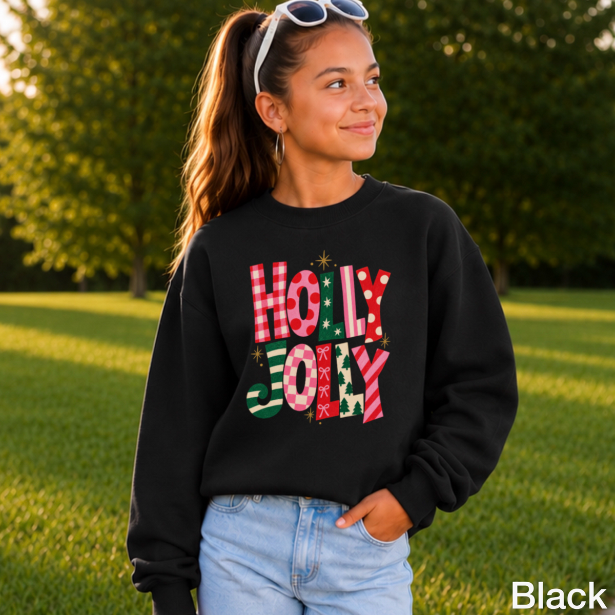 Holly Jolly Youth Crewneck Sweatshirt