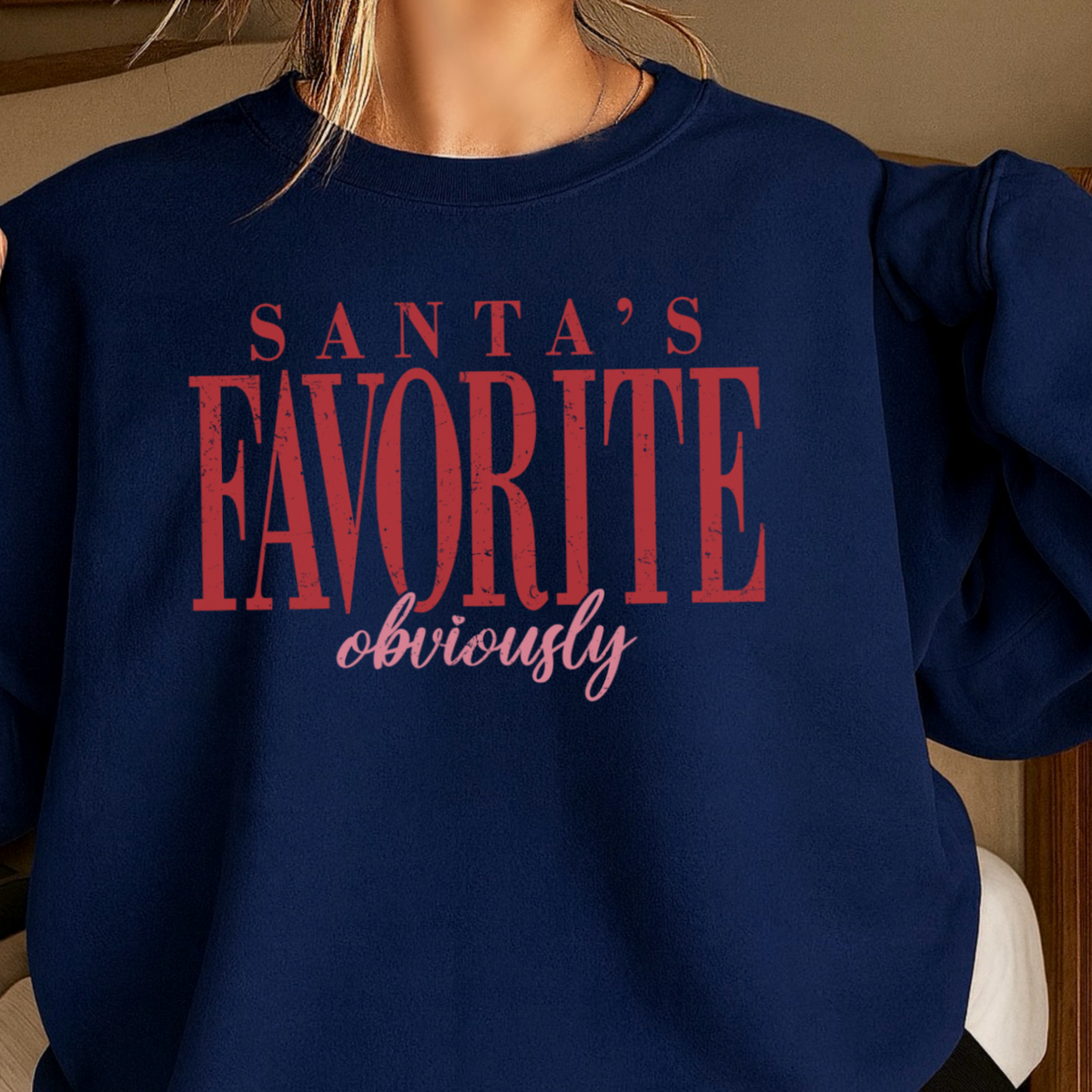 Santa’s Favorite Crewneck Sweatshirt