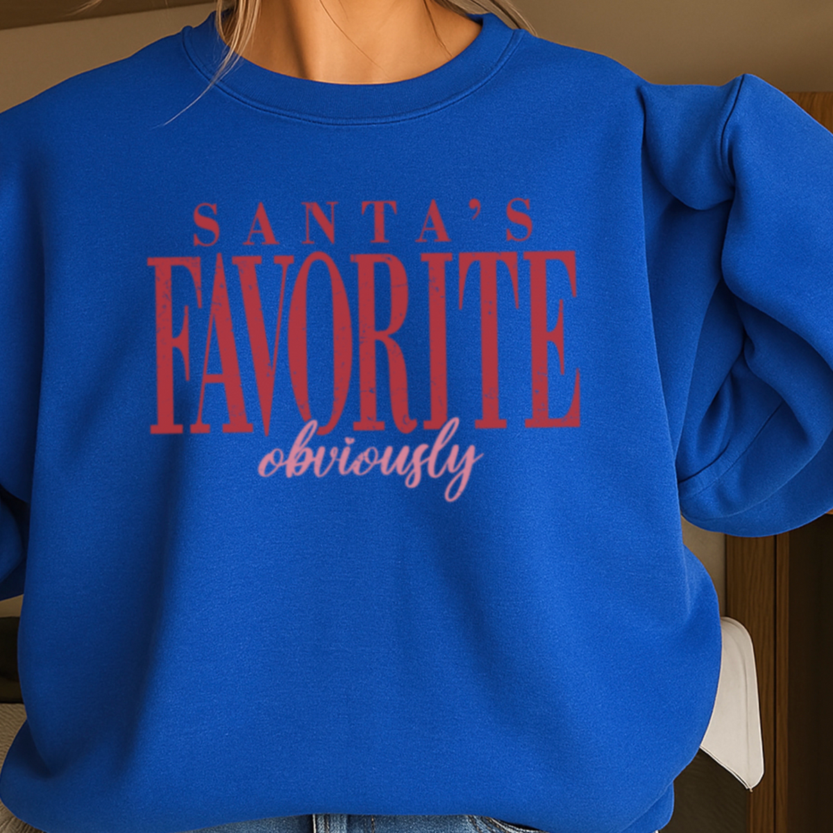 Santa’s Favorite Crewneck Sweatshirt