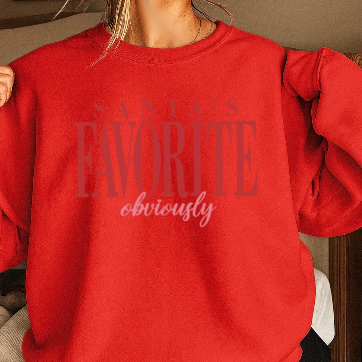 Santa’s Favorite Crewneck Sweatshirt