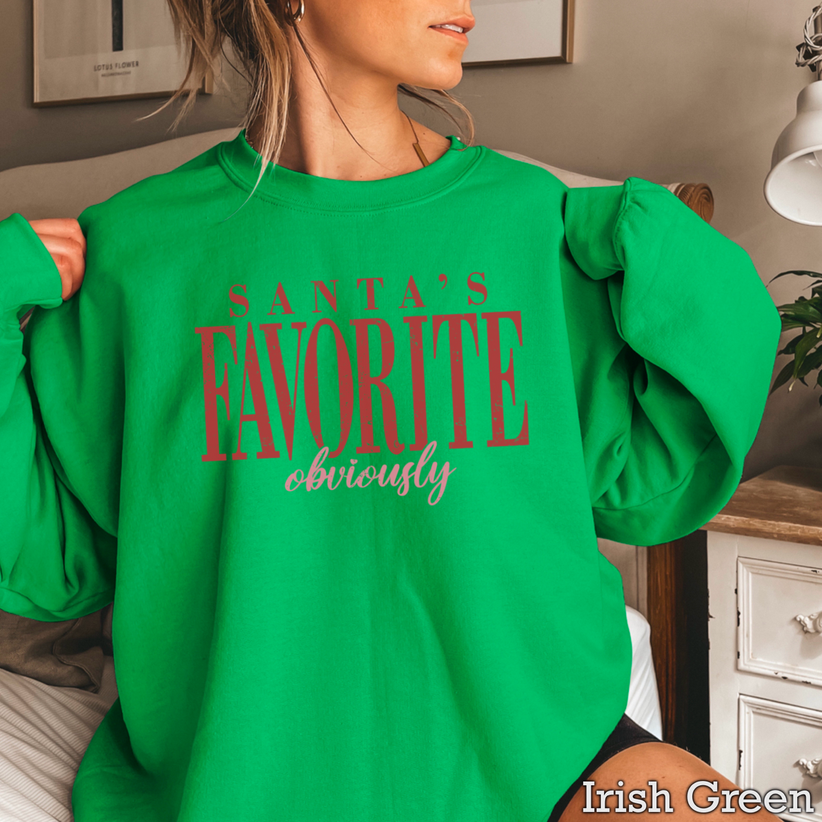 Santa’s Favorite Crewneck Sweatshirt