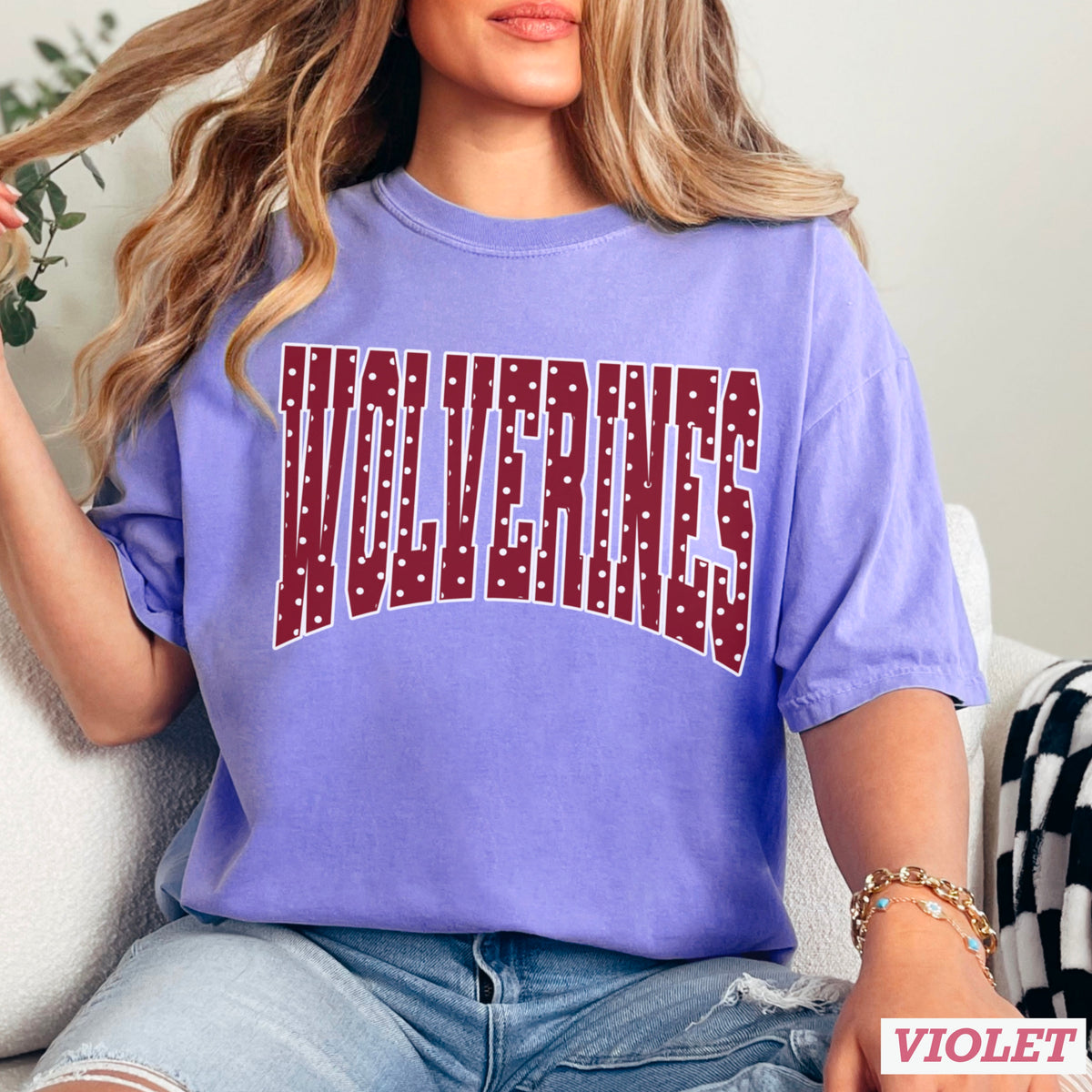 Wolverines Comfort Color Graphic Tee