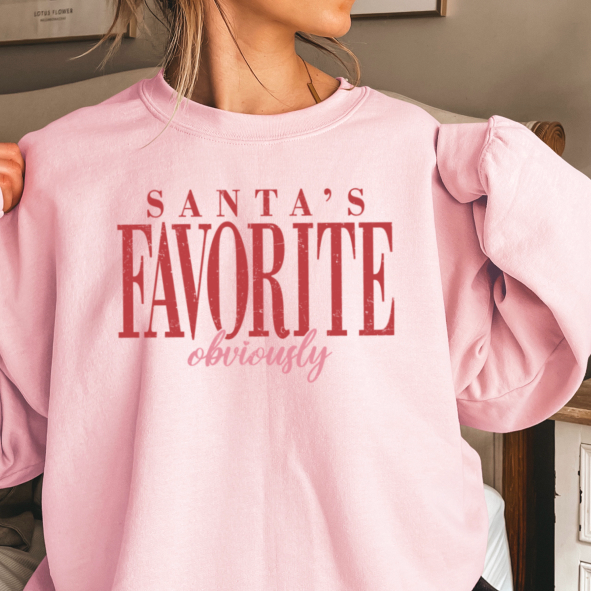 Santa’s Favorite Crewneck Sweatshirt