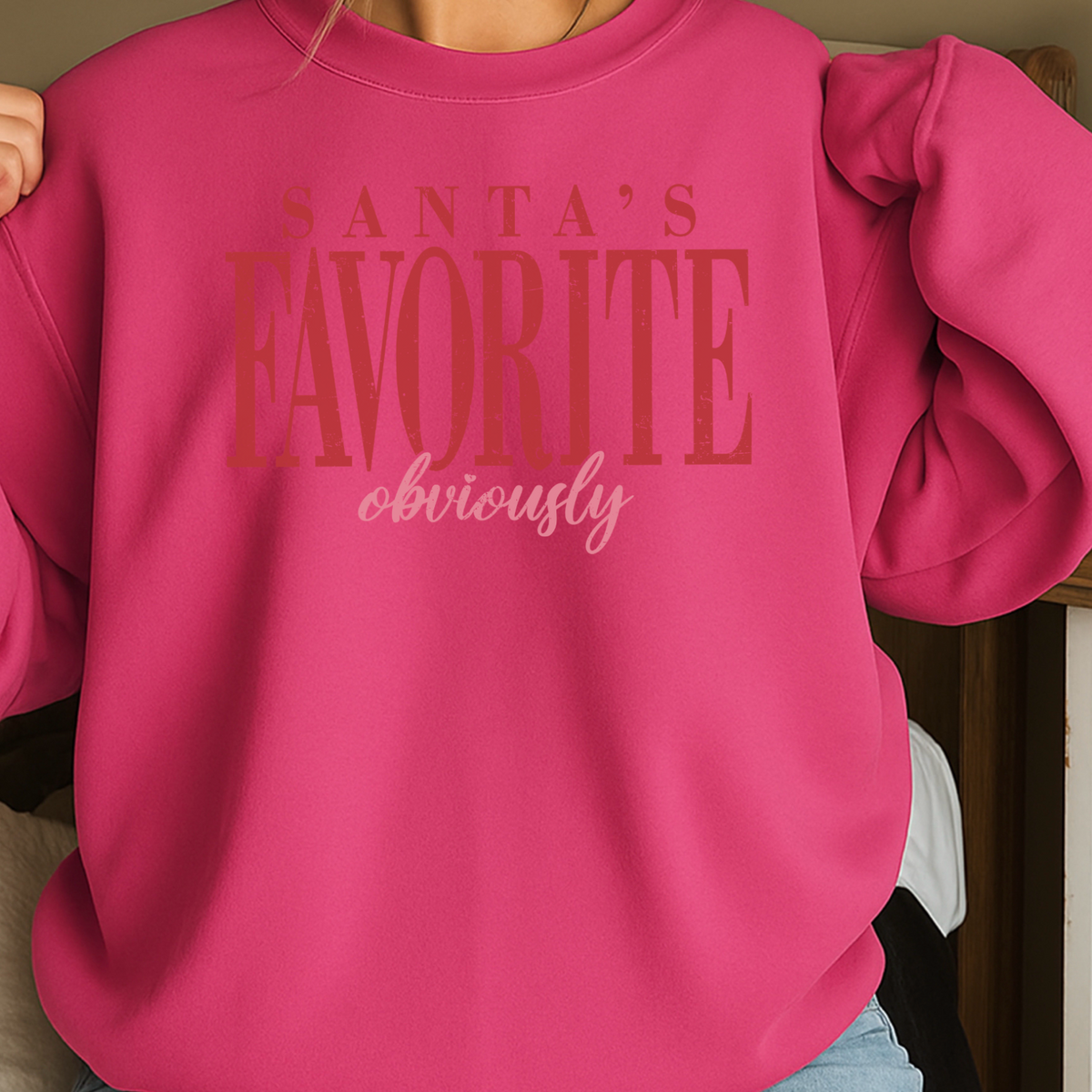 Santa’s Favorite Crewneck Sweatshirt