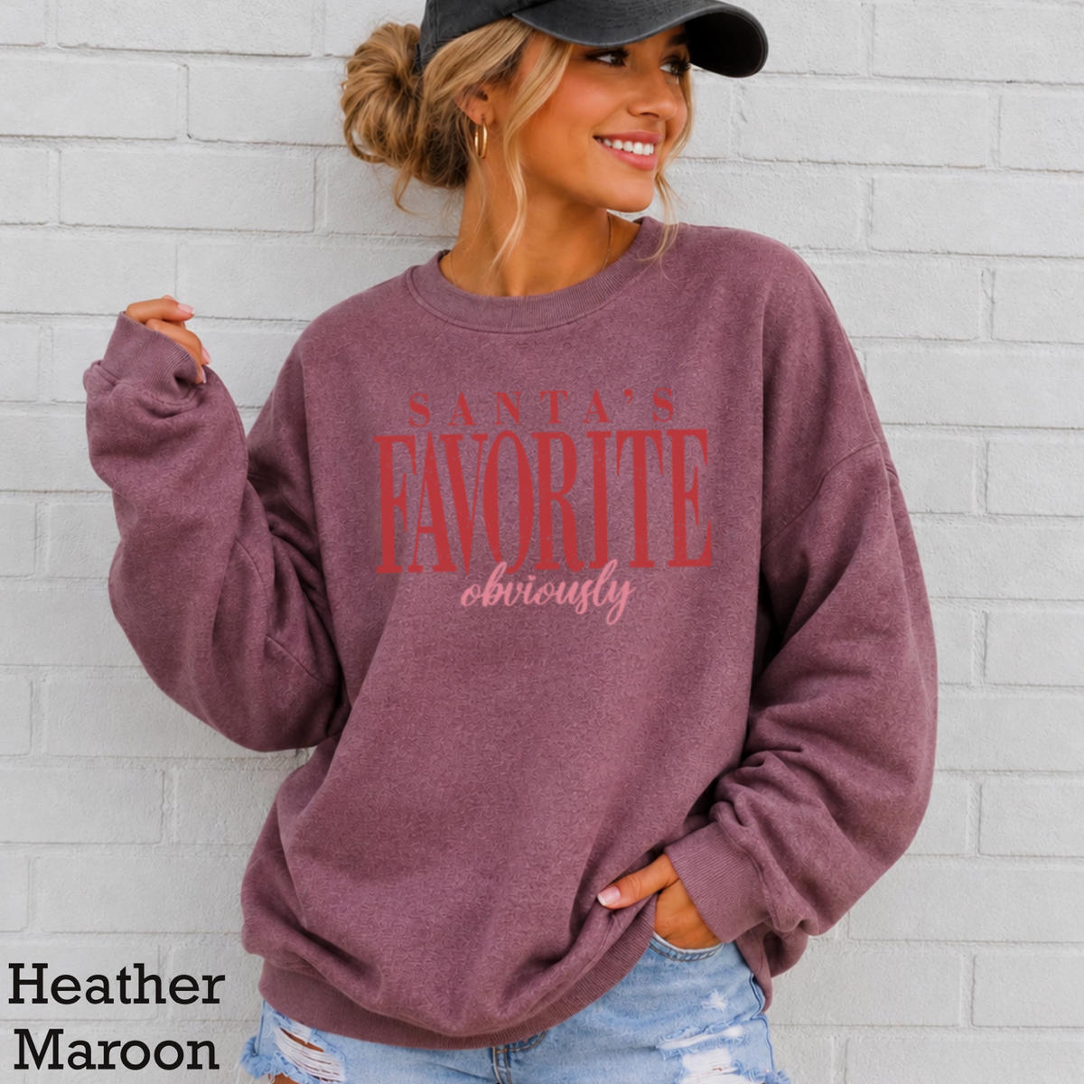 Santa’s Favorite Crewneck Sweatshirt