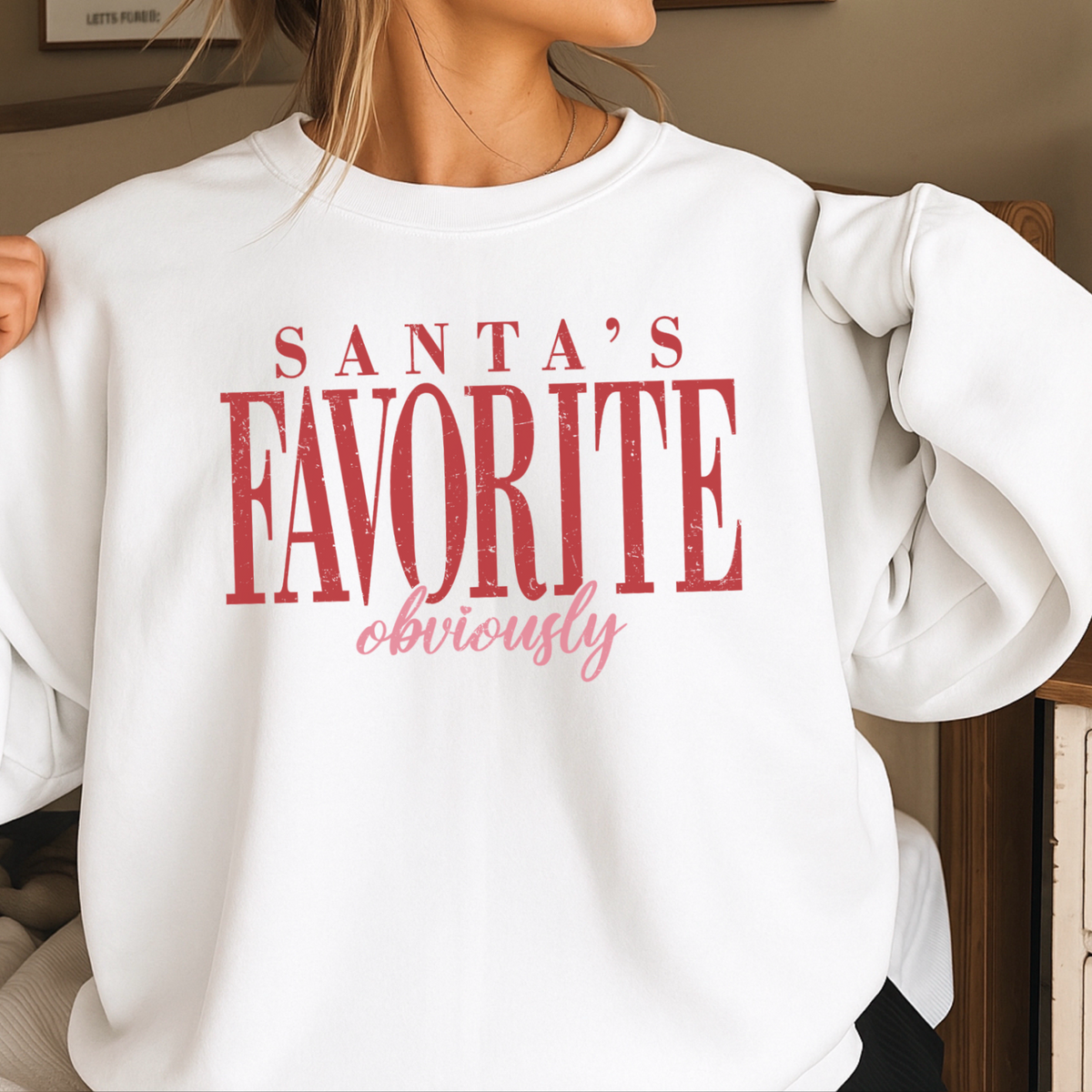 Santa’s Favorite Crewneck Sweatshirt