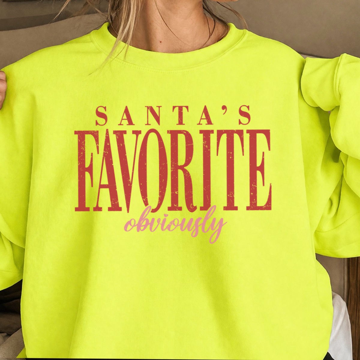 Santa’s Favorite Crewneck Sweatshirt