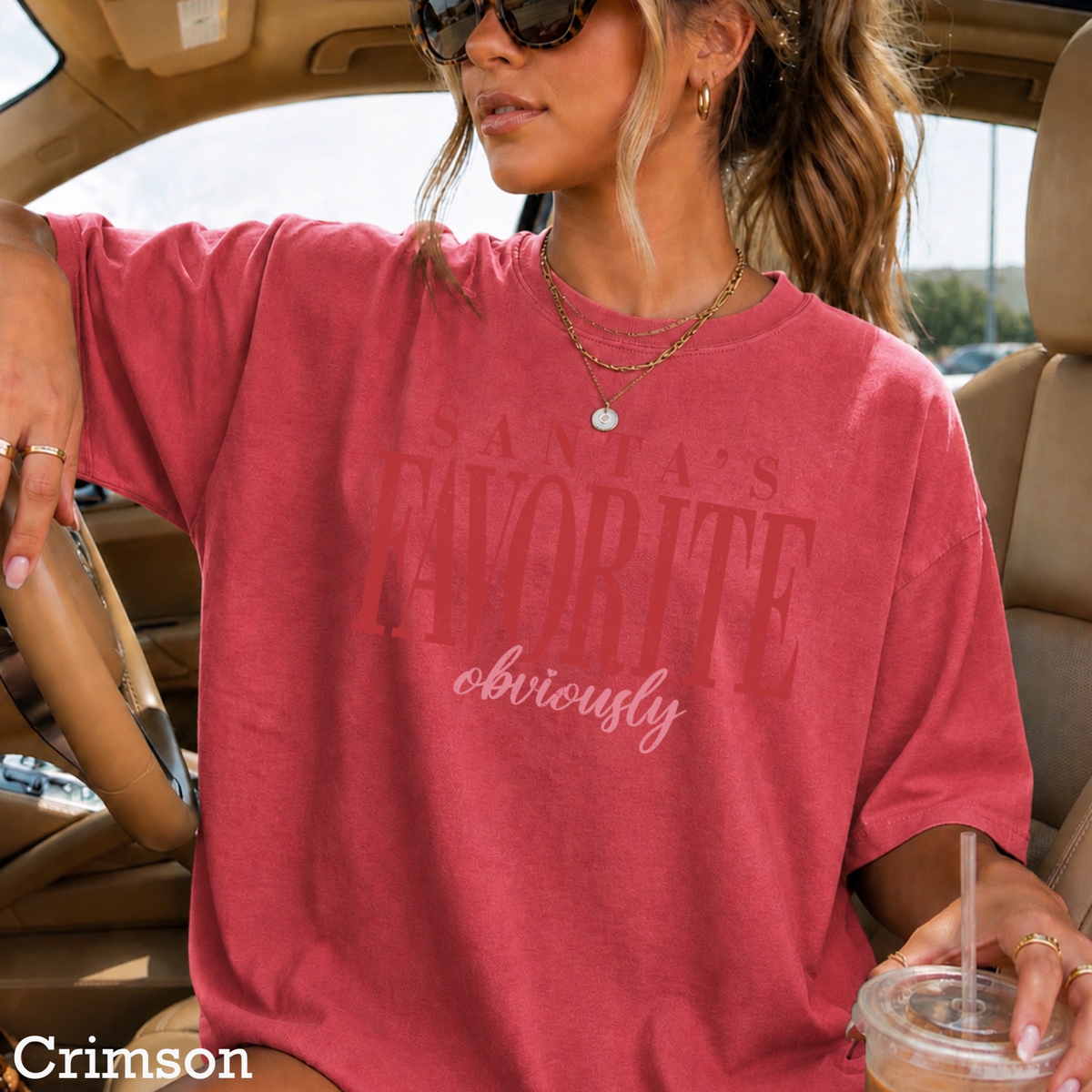 Santa’s Favorite Comfort Color Graphic Tee