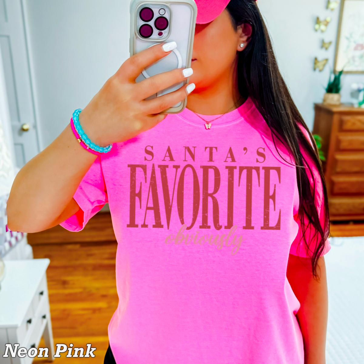 Santa’s Favorite Comfort Color Graphic Tee
