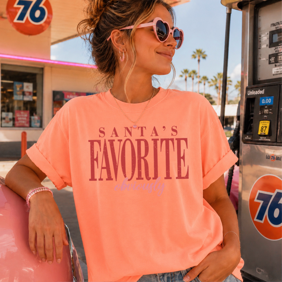 Santa’s Favorite Comfort Color Graphic Tee