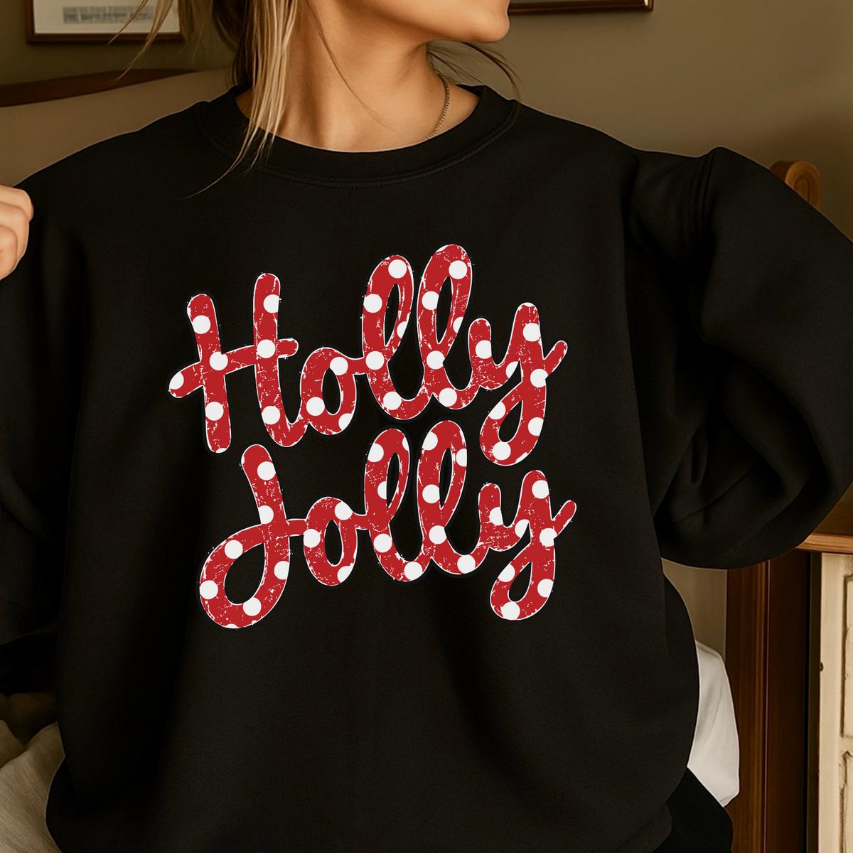 Holly Jolly Christmas Crewneck Sweatshirt