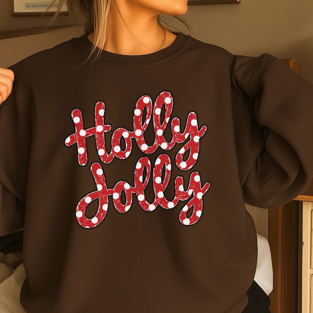 Holly Jolly Christmas Crewneck Sweatshirt