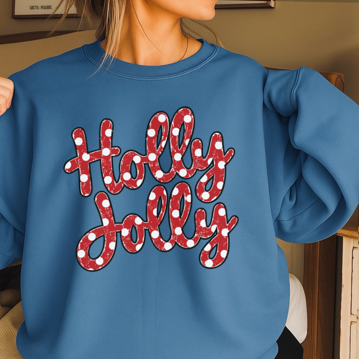 Holly Jolly Christmas Crewneck Sweatshirt