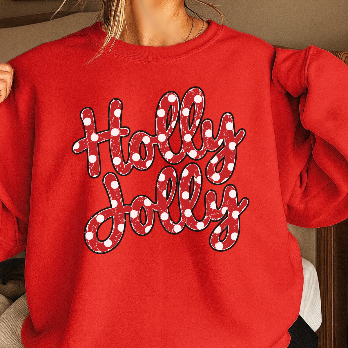 Holly Jolly Christmas Crewneck Sweatshirt