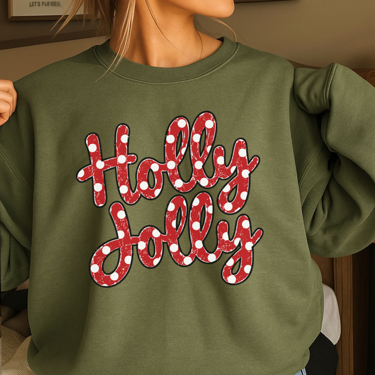 Holly Jolly Christmas Crewneck Sweatshirt
