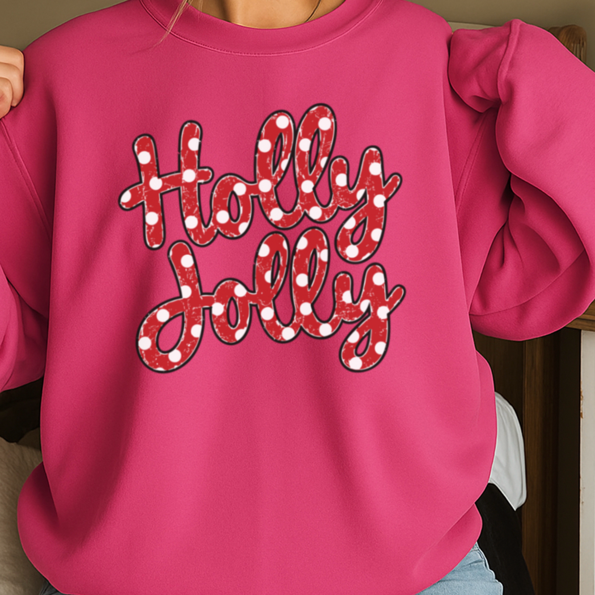 Holly Jolly Christmas Crewneck Sweatshirt