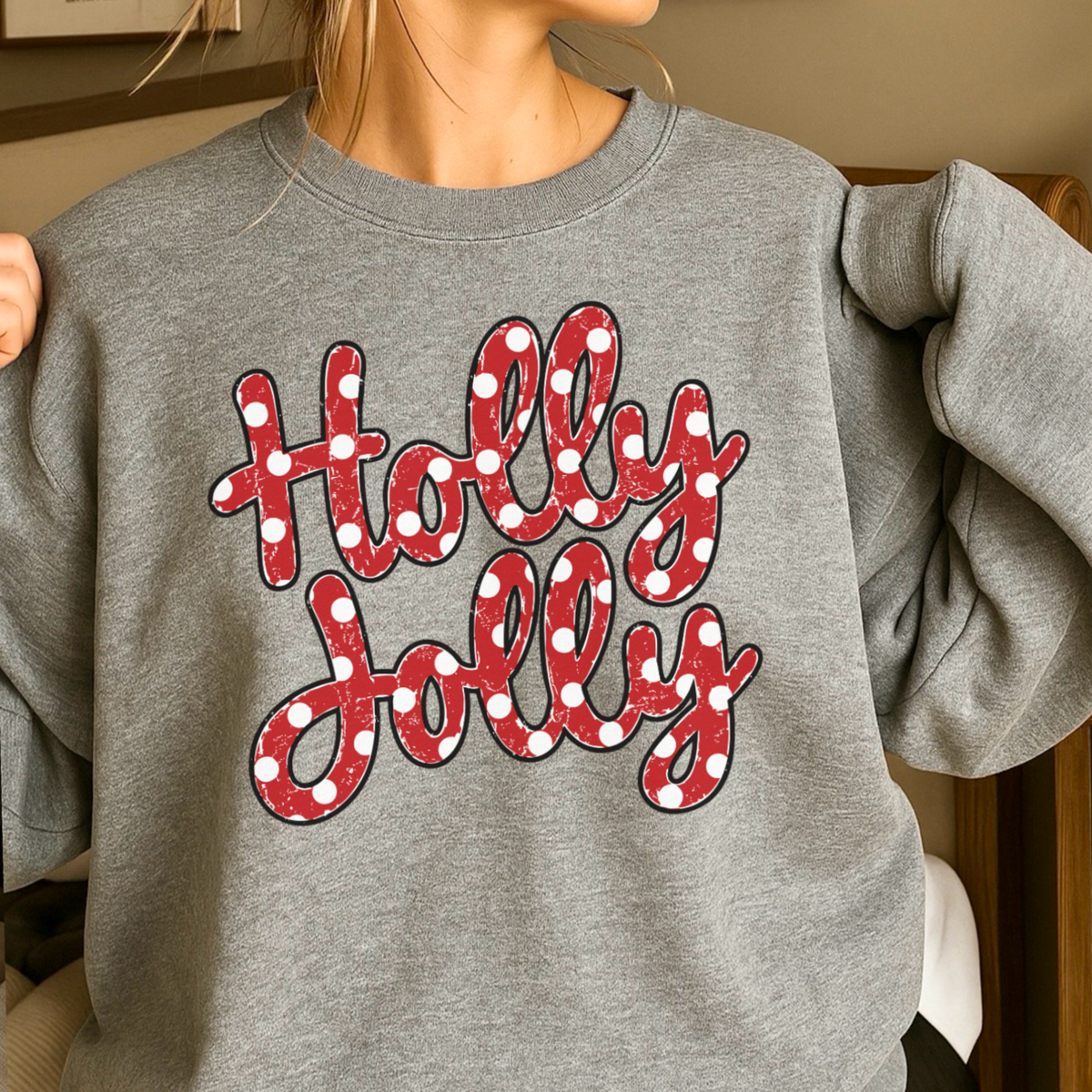 Holly Jolly Christmas Crewneck Sweatshirt