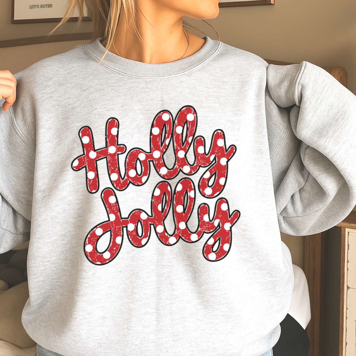 Holly Jolly Christmas Crewneck Sweatshirt